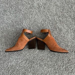Donald J Pliner perforated suede slingback
